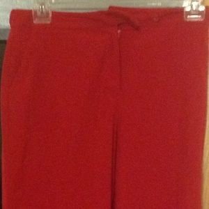 Red dress pants